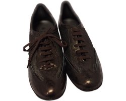 HORNET by Botticelli- LUXE SNEAKER -LEER&MESH-TDM/CIACCOLATO-41