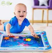 Babygym - Speelmat Baby - Waterspeelmat - Tummy Time - Baby Watermat - Waterpret - Baby Kadootje - Peuter Ontwikkeling - Inclusief Slabbertje