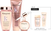 Kérastase Gloss Absolu Anti-Frizz Trio + 2 Cadeaus - Shampoo 250ml & Conditioner 250ml & Haarolie 45ml + Shampoo 80ml & Conditioner 75ml cadeau - Voor Lang Haar Gevoelig voor Pluis - Met Hyaluronzuur