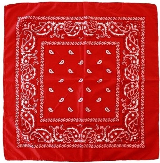 Jumada's Sport Bandana - One Size - Rood - Rode Bandana Voor Op Je Hoofd Bandana Bescheerming Uv Stralen En Zon Hoofdbeschermer
