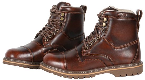 Motor Halfhoge laarzen ARAGO Mannen 43 Bruin CE-gekeurd van MOTOBLOUZ