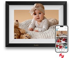 Qualiz® Digitale Fotolijst met WiFi 10,1 inch - Frameo App - Fotokader - HD IPS Display - Touchscreen - 32GB - Apple & Android