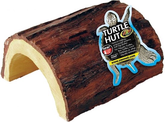 Zoo Med Turtle Hut – Schildpad Hut - Kunststof - Boomstronk - Giant - 27x29x14cm