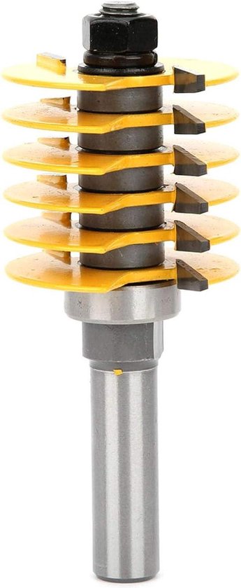 2pcs 1/4-Inch Shank Dovetail Joint Bearing Router Bit Set for