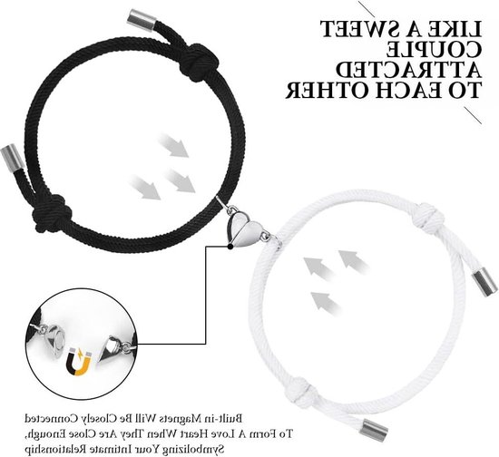 Koppel Armband Magneet | Twee Sieraden