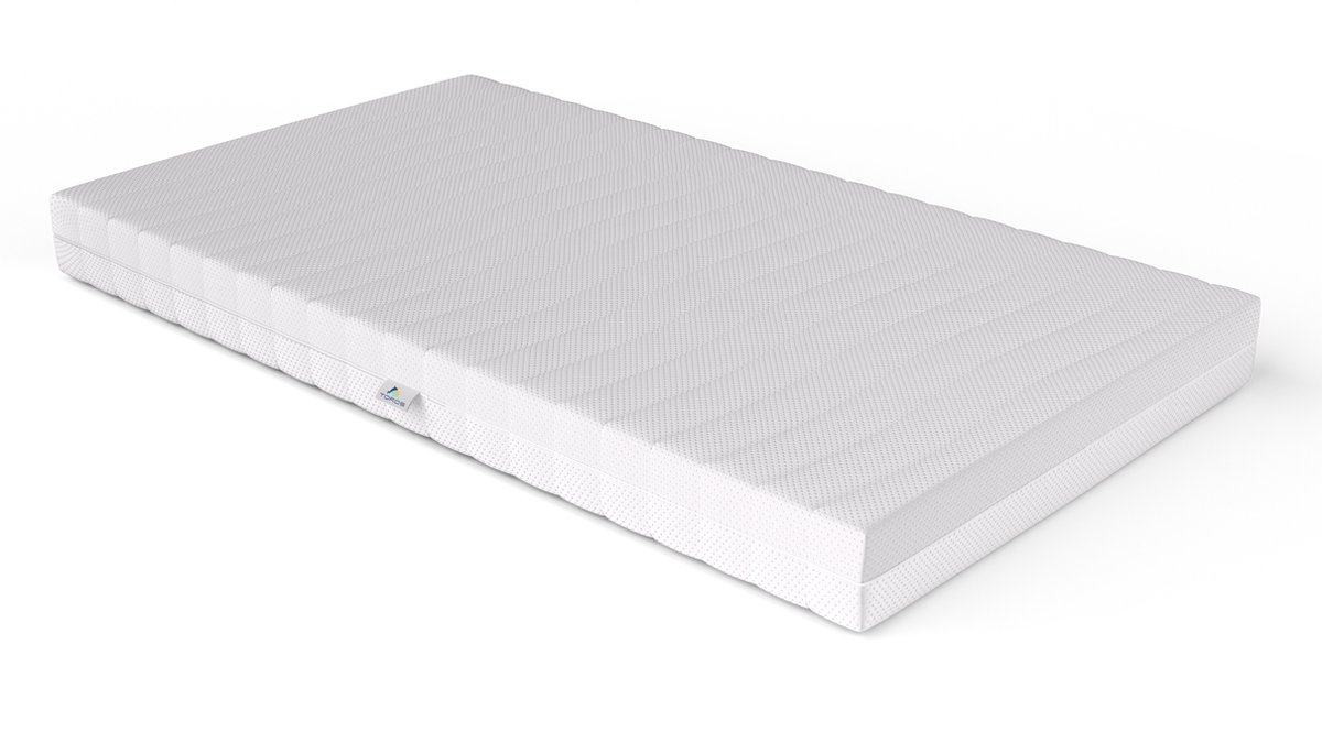 120x200 cm - Hr koudschuim - 20cm dik - Afritsbaar hoes wasbaar - Hotel kwaliteit - 120 x 200 cm