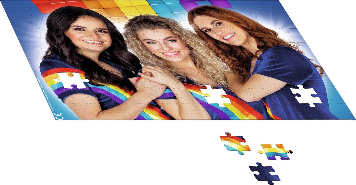 K3 verkleedkleding - verkleedpak regenboog blauw 3/5 jaar - maat 116 — afbeelding 11