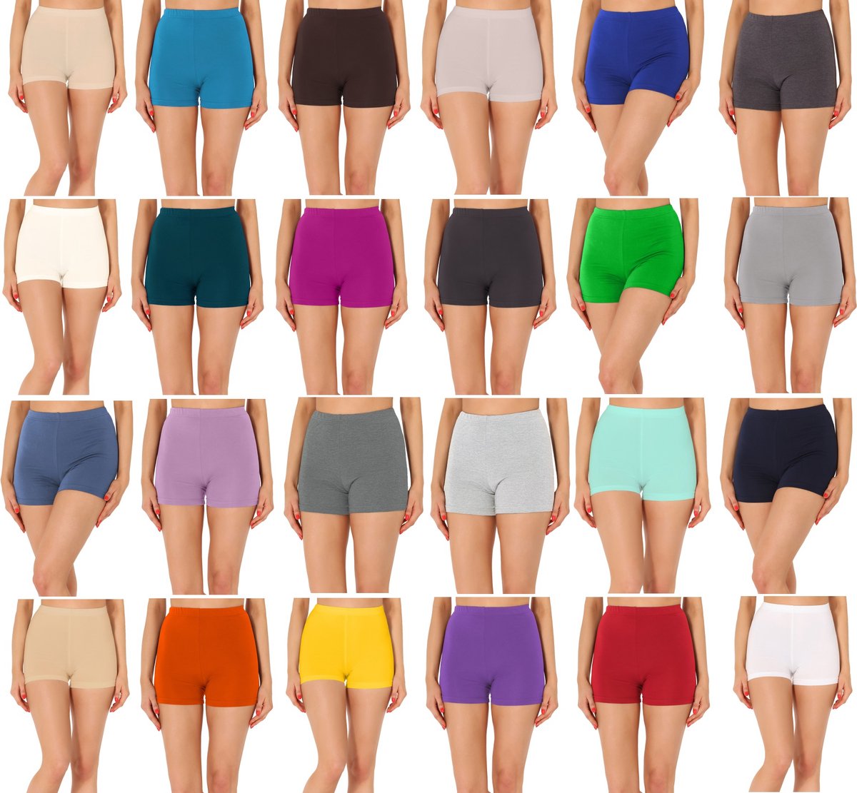Merry Style MS-MS10-391-LE Dames Leggings - Sport - Vrijetijdsbroek - Hotpants - Shorts - Boxershorts - Kort - Viscose - Bruin - M