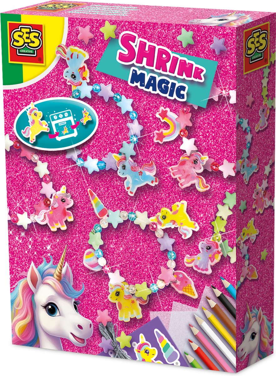 SES Creative - Unicorn - Kralen Armbanden - Knutselen Meisjes - Armbandjes maken - Vanaf 5 jaar