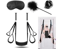 Sex Schommel - Sex Swing Extra Stevig – Seksschommel – Seksspeeltjes voor Koppel – Seks Schommel BDSM – Erotiek Toys - Sex Sling – Love Swing – Discreet Verpakt - Zwart