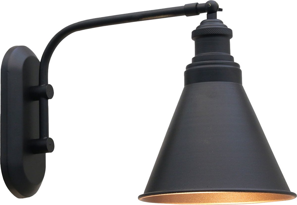 Bamyum Champion Wandlamp Binnen Metaal, Zwarte Vintage Wandlamp