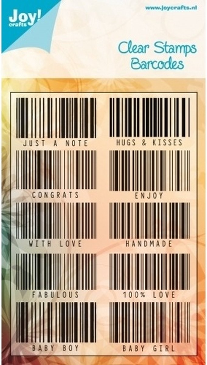 Joy! Crafts - Clear stamps - barcodes