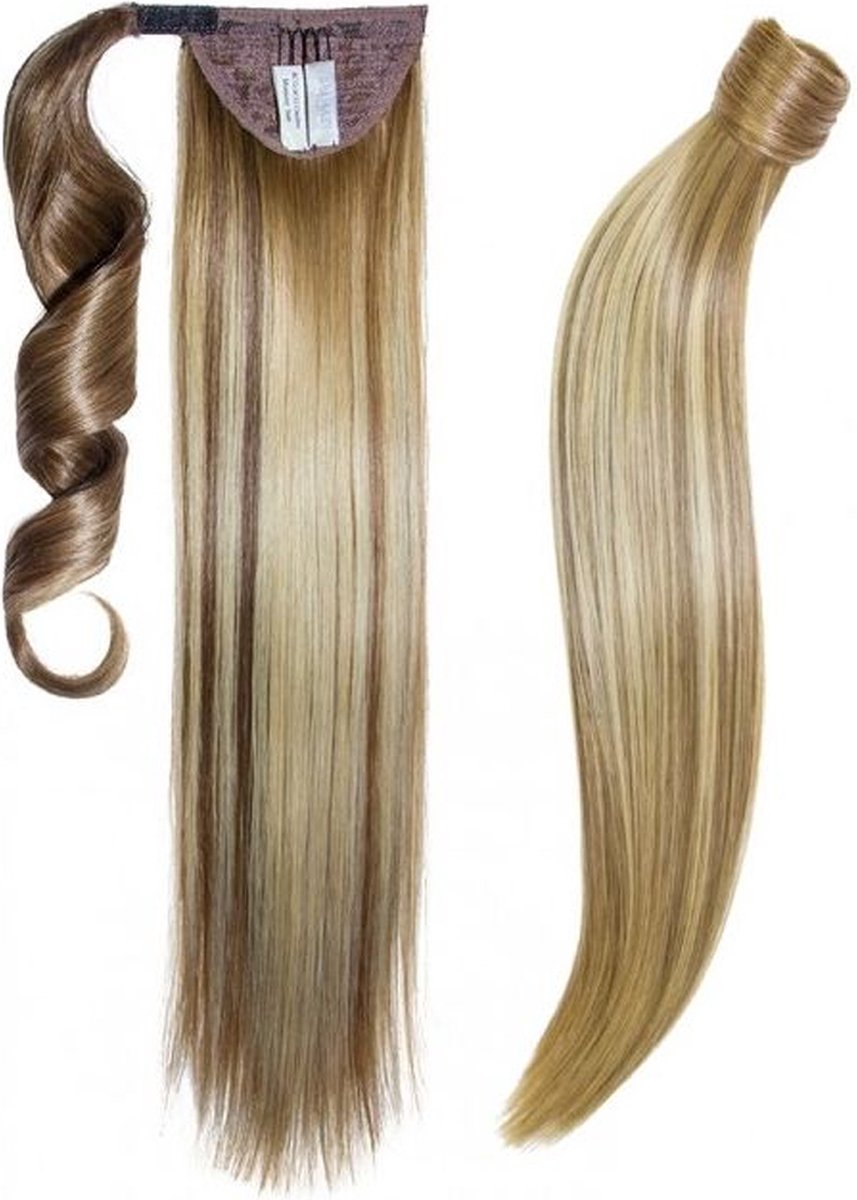 Balmain Catwalk Ponytail - Straight - 55 cm - Memory®Hair - kleur SYDNEY 5CG.6CG - mix van warme bruine tinten