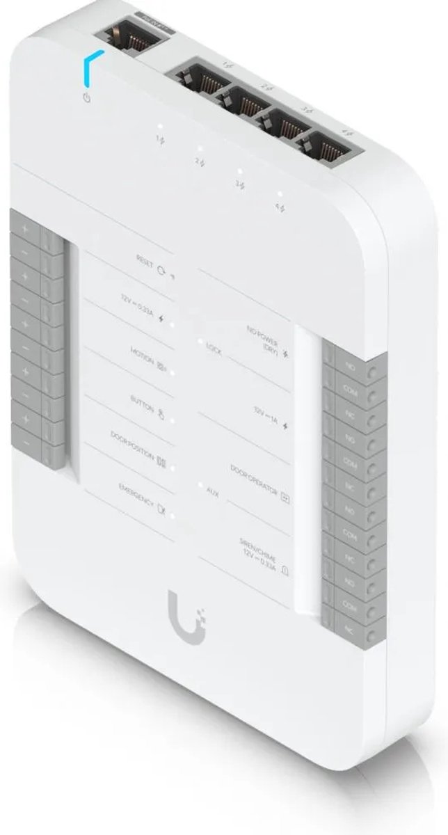 Ubiquiti UniFi Access Hub - Hub codekast - 1 deur - Ethernet - wit — afbeelding 4