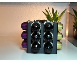 Nespresso Capsulehouder met Koffiebonenbak - Zwart