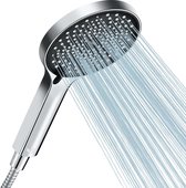 Besjaar Douchekop - Regendouche - Wellness - 3 Sproeistanden - Hoge Druk - Betere Huid - Handdouche - Luxe Moderne Handdouche - Chrome