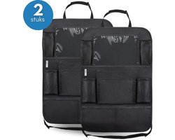 Tenify Premium Luxe & Stevige Auto Organizer met Tablet Houder - Set van 2 - Extra Opbergruimte - Beschermer - Autostoel - Accessories