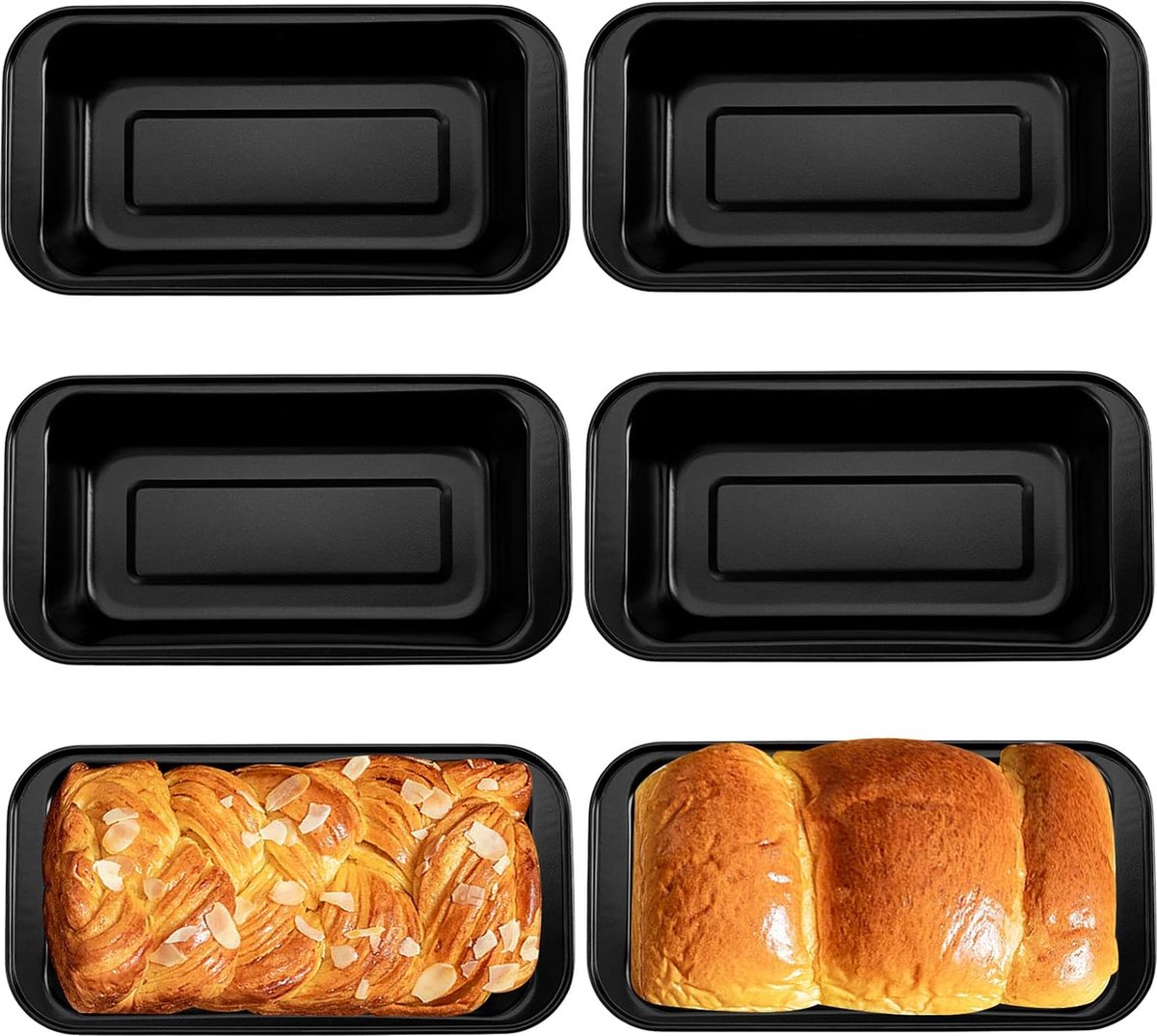 Goodivery ® Bakvorm Set van 6 voor Groot Brood en Vleesschotel - Handig en Veelzijdig