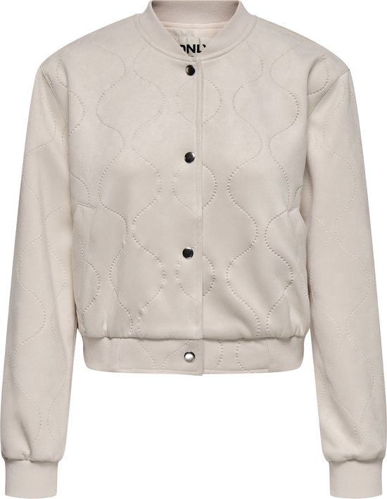 Only Jas Onldawny Faux Suede Bomber Cc Pnt 15351276 Pumice Stone Dames Maat - S