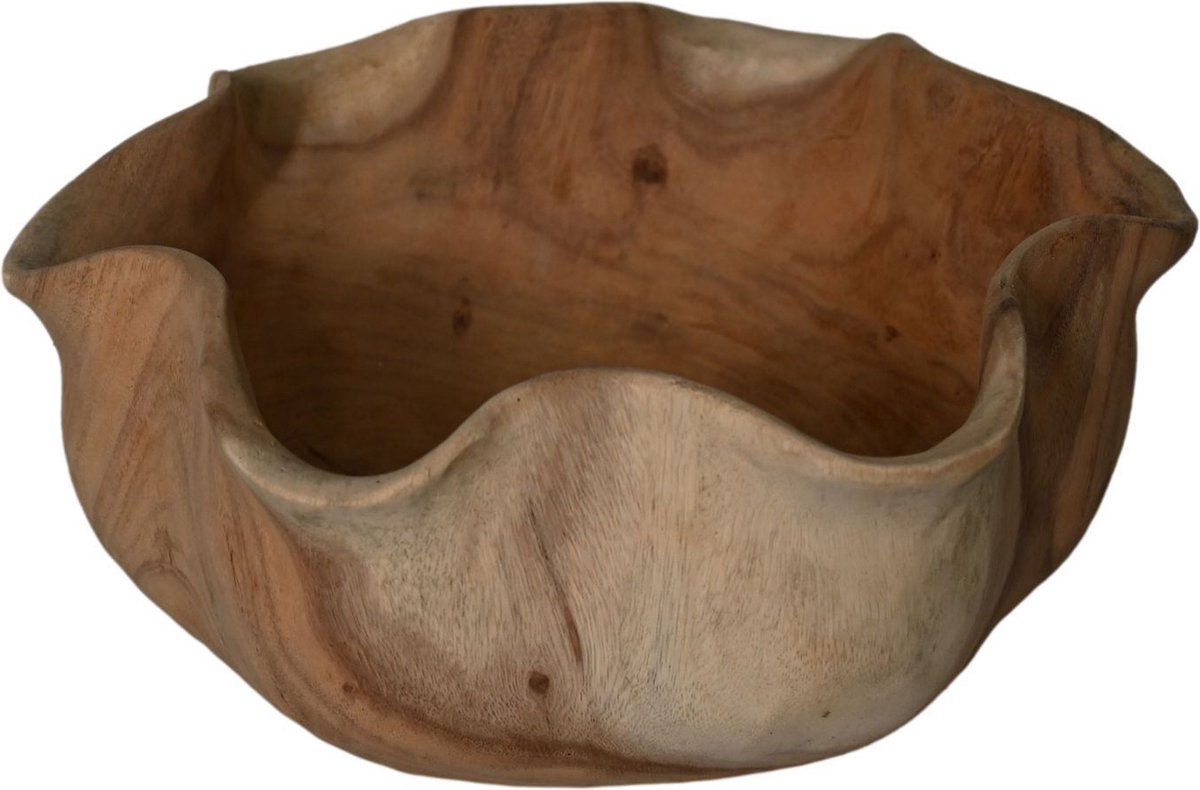 HSM Collection-Ronde Schaal -ø32x15-Naturel-Munggur