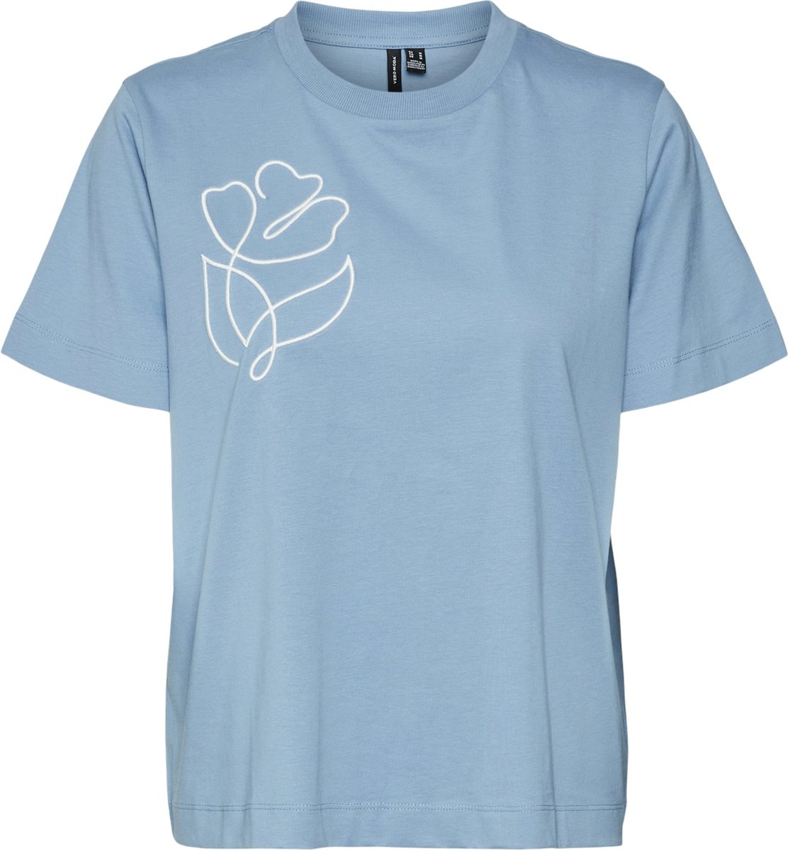 VERO MODA - VMFEA METTE SS TOP BOX JRS GA - Dames - T-shirts