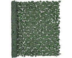 VEVOR Klimop Privacyhek 1500 X 2490 Mm Plantenmuur Groene Klimop Hek met Versterkte Verbinding Kunsthagen met Wijnbladeren Als Decoratie voor Tuin, Erf En Terras