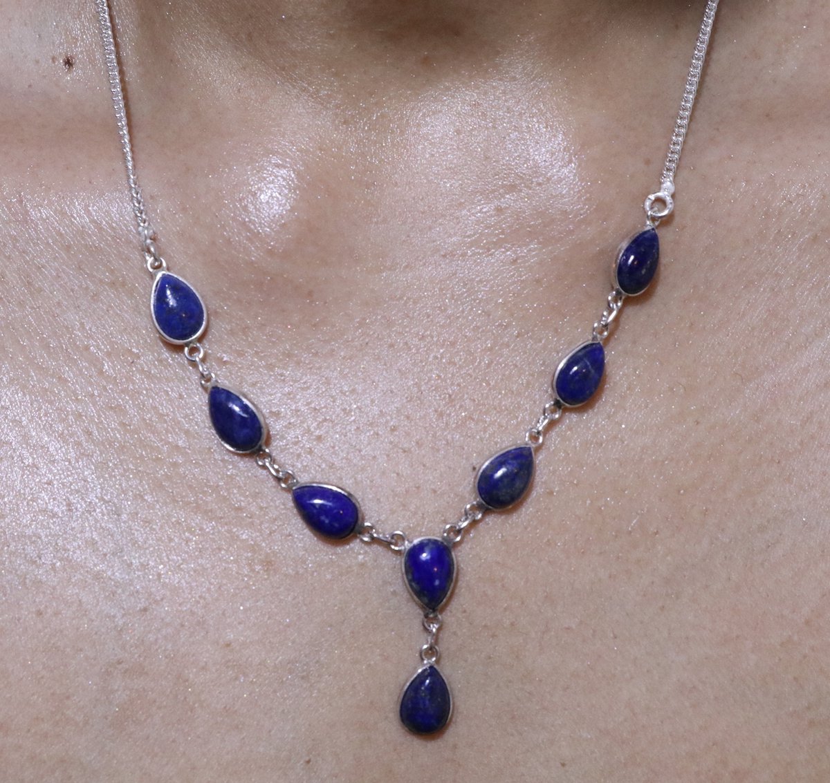 Lapis edelsteen ketting