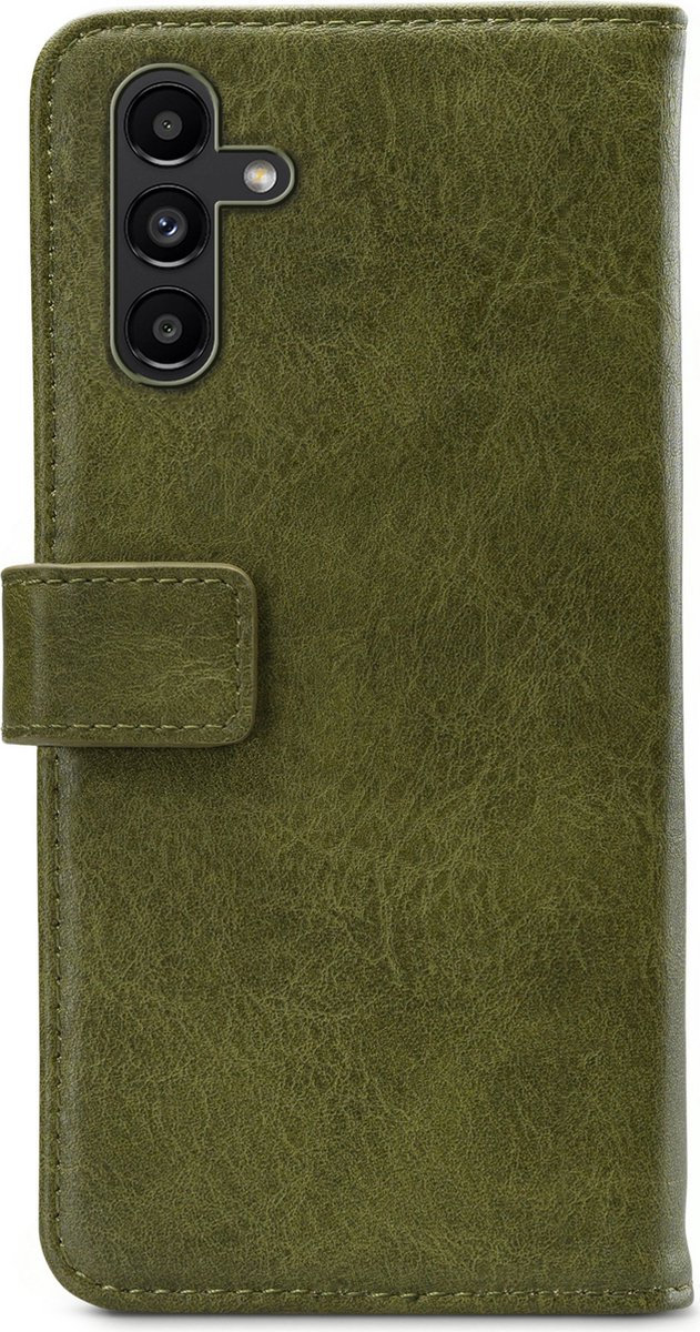 Mobilize Telefoonhoesje geschikt voor Samsung Galaxy A04s Hoesje | Mobilize Elite Gelly Bookcase Portemonnee | Pasjeshouder voor 3 Pasjes | Telefoonhoesje voor Pinpas / OV Kaart / Rijbewijs - Groen