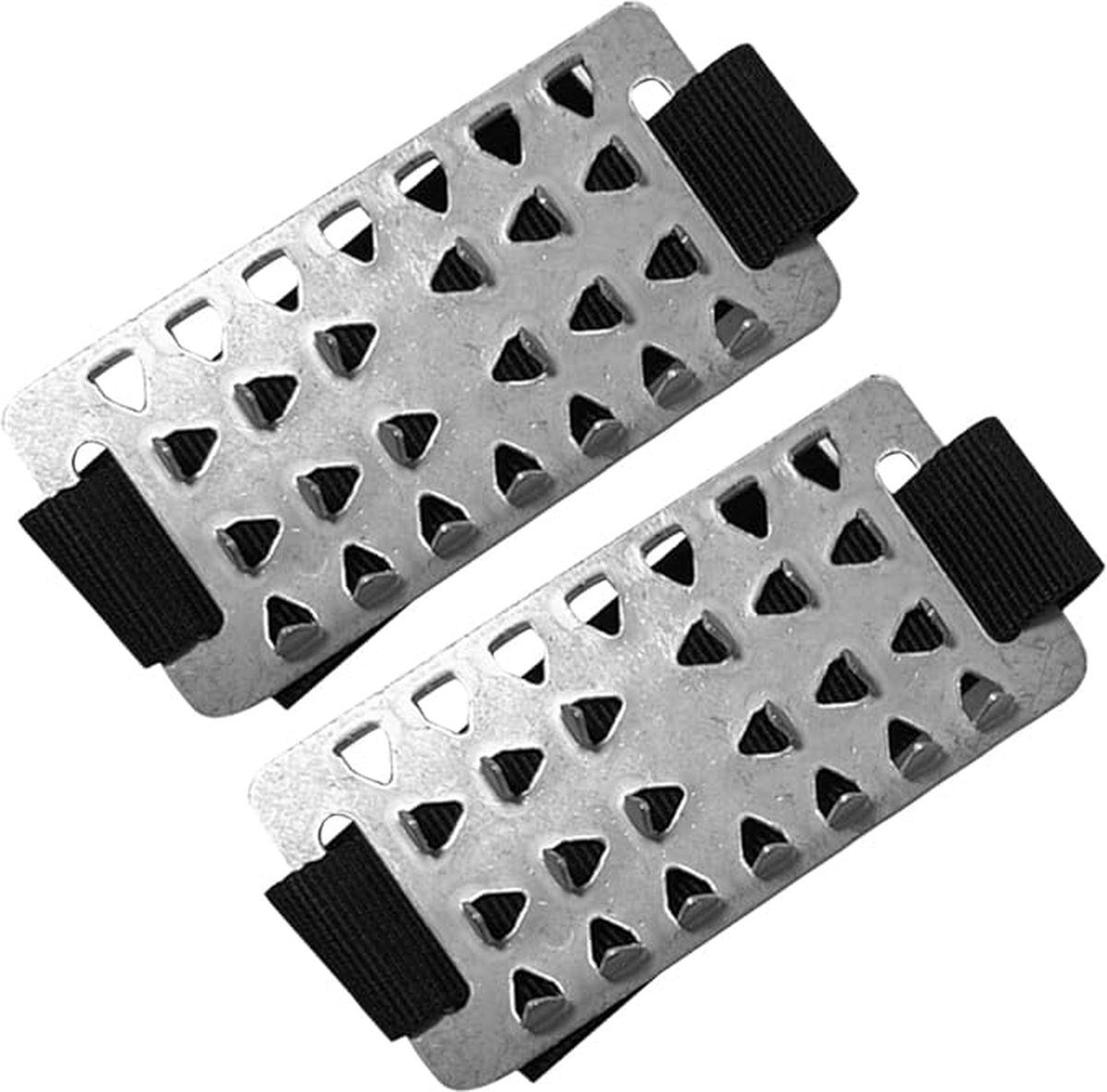 1 paar - Stijgijzers - Met Spikes - ijsnoppen - met 26 stalen tanden - Antislip - zilver - Roestvrijstalen ijs-antislipklauwen - Geschikt voor bergbeklimmen, toerisme, vissen, sneeuw