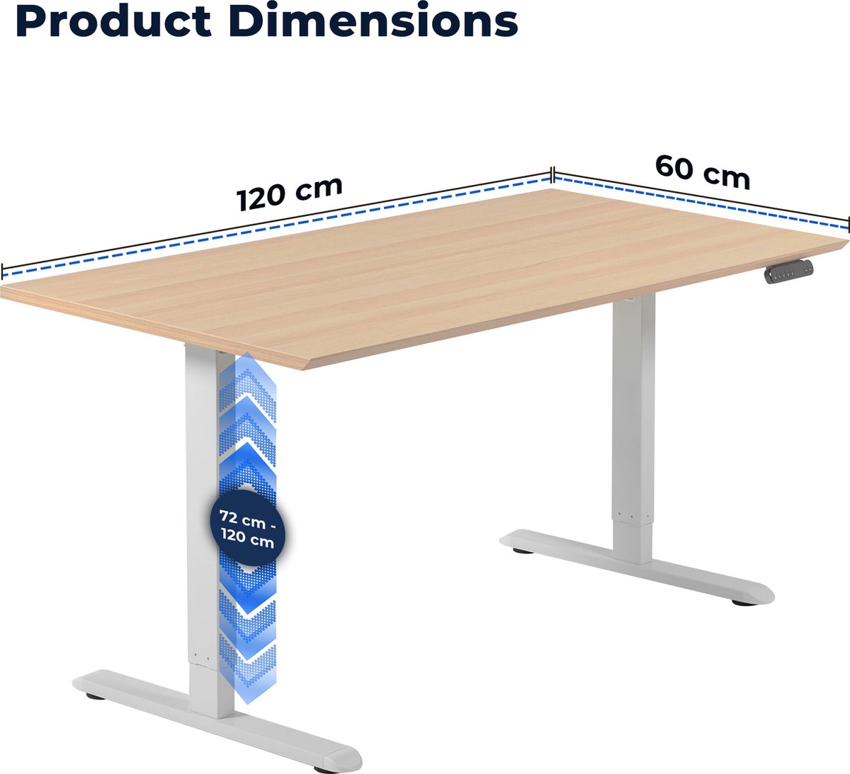 Backerz Backerz Zit Sta Bureau 120x60 - afbeelding 4