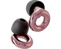 Holy Earplugs - Oordopjes - Oordoppen voor Festival en Concerten - Oordopjes Festival - Partyplugs - Herbruikbare Festival Oordopjes met Opbergcase - Gehoorbescherming Tot 26 dB - 4 Maten XS/S/M/L - Rosé Goud