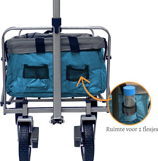 Rijoka - Opvouwbare Bolderkar - Harde bodem - Blauw van Rijoka — afbeelding 3