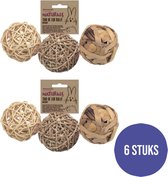 Combideal - Rosewood Trio Of Fun Balls - 2x 3 Stuks (6 Stuks)