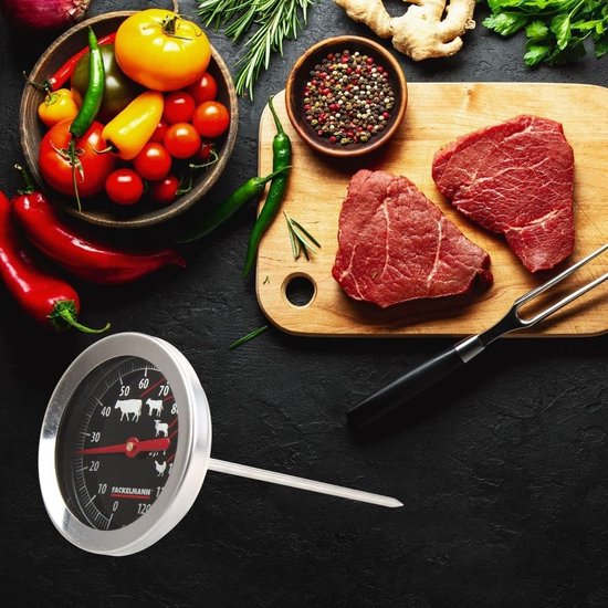 Vleesthermometer analoog 120 cm, keukenthermometer