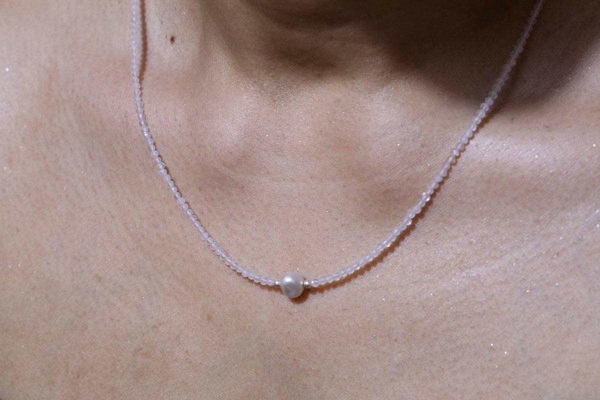 Kristallen Parel ketting
