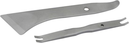 4140 Gereedschap voor Wrikstaal, Trim Removal Tool Voorkom Breuk met Bevestigingsverwijderaar, Hoge Sterkte Autodeurpaneel Mini Koevoet voor