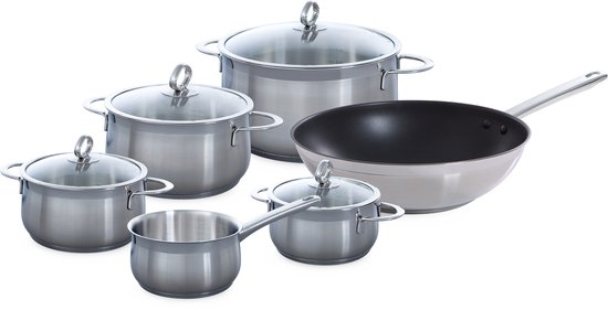 BK Excellent RVS Pannenset 4 Delig 16cm Tot 28cm Inductie bk-excellent-rvs-pannenset-4-delig-16cm-tot-28cm-inductie