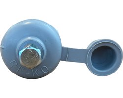 Golfplaatschroeven voor golfplaat 177/51 - verzinkt 6x110mm mét ring en dop grijs - per 100st verpakt