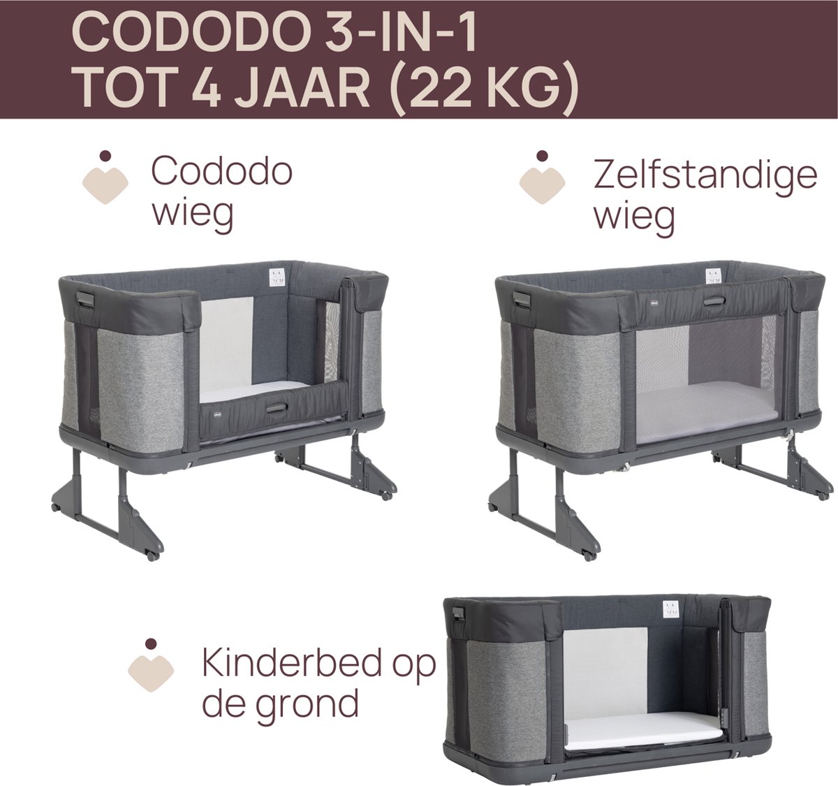Chicco Next2Me Co-Sleeper Forever - Rice – foto 2