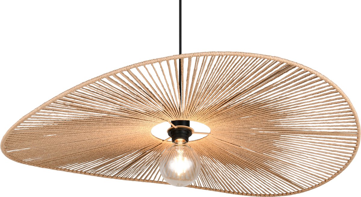 REALITY LAURINE - Hanglamp - Zwart mat - excl. 1x E27 4 W - Plafondbevestiging - In hoogte verstelbaar - Casalum