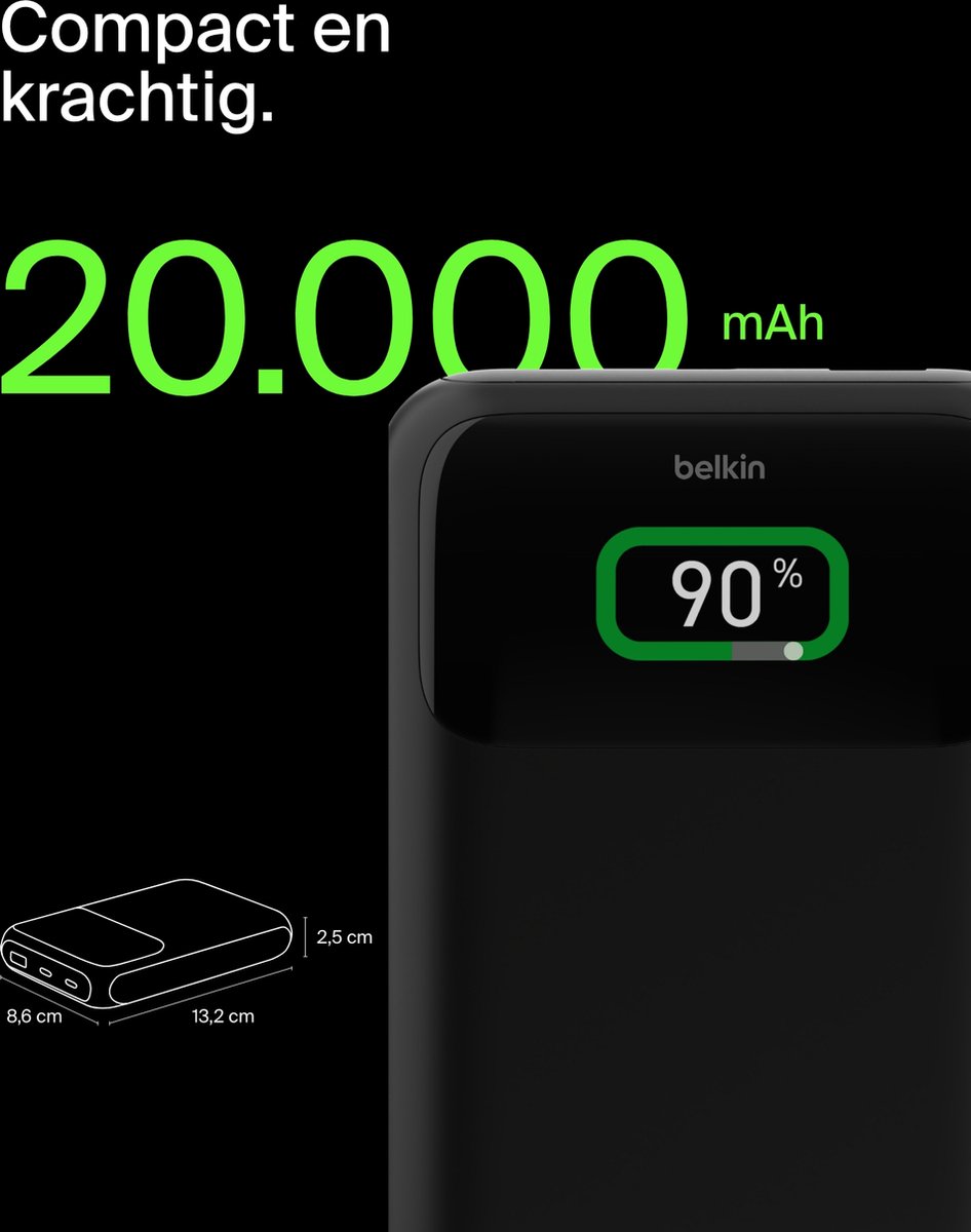 Belkin BoostCharge Pro 20k 65w Laptop Powerbank Digital - afbeelding 3