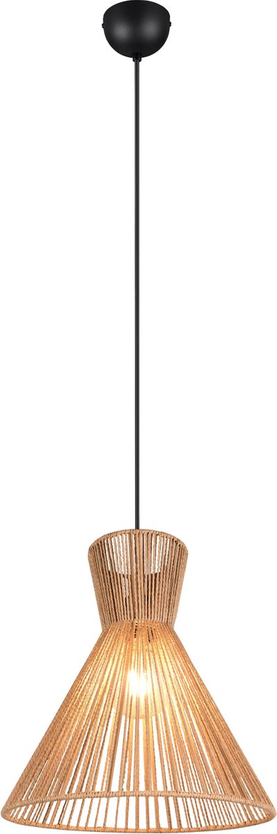 REALITY ROSALIE - Hanglamp - Zwart mat - excl. 1x E27 4 W - Plafondbevestiging - In hoogte verstelbaar - Casalum