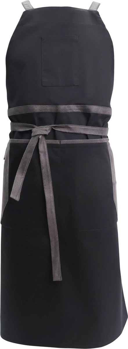 Pavelinni | Barcelona | Halter Horecaschort | Crossbody | Zwart