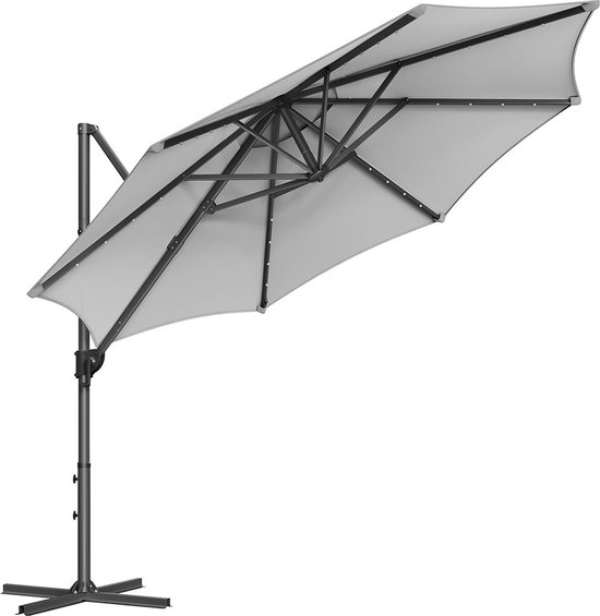 Balkon parasol rechthoekig draai - Parasol kopen? | Korting tot 8