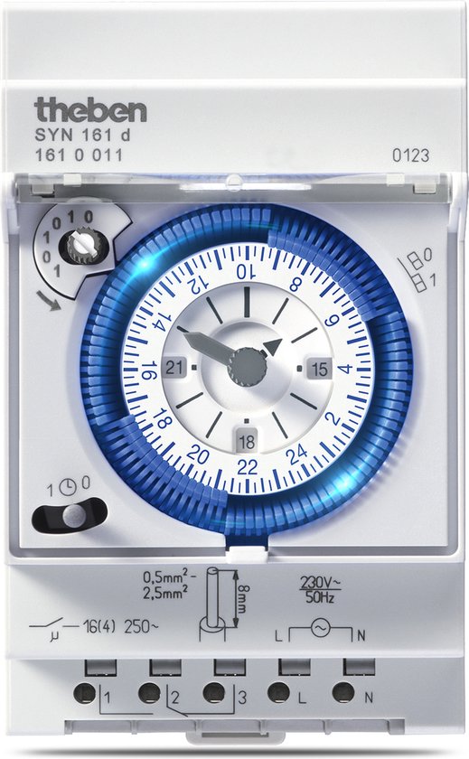 Theben 1610011 SYN 161d Analoge schakelklok