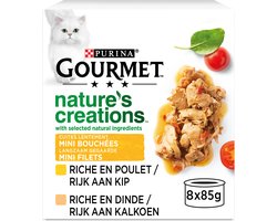 6x Gourmet - nature's creations - kip - 8x85g