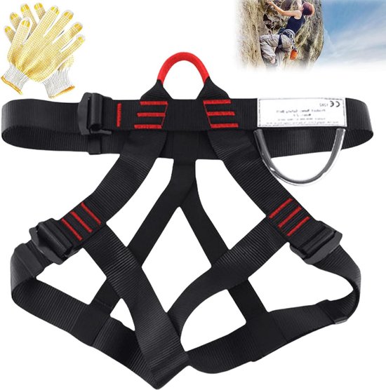 Ownant valbeveiliging, klimset, valbeveiliging, klimgordel voor outdoor, bergbeklimmen, reddingsdienst, dubbel touw/haak