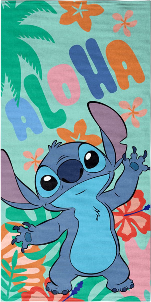 Stitch Aloha - strandlaken - sneldrogend microvezel - 140x70cm
