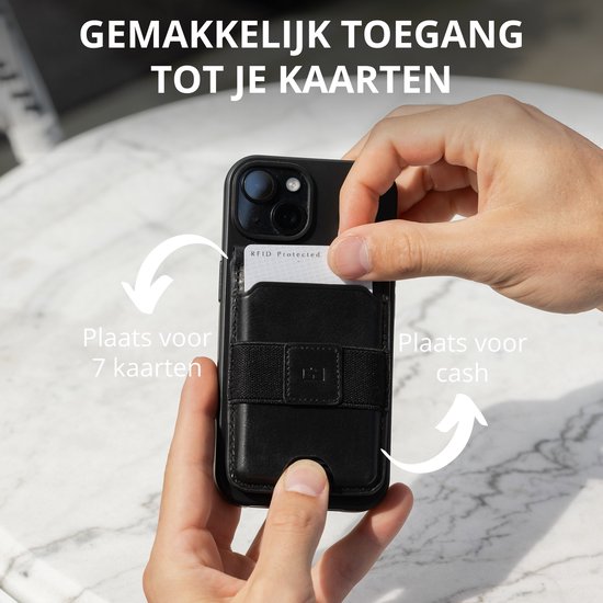 luxe MagSafe wallet (bruin) koop je bij