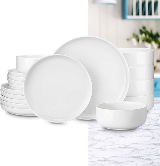 De Tijdloze Elegantie van Wit Porselein Servies () De Tijdloze Elegantie van Wit Porselein Servies